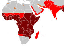 map of malaria