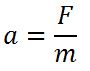F=ma
