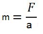 F=ma