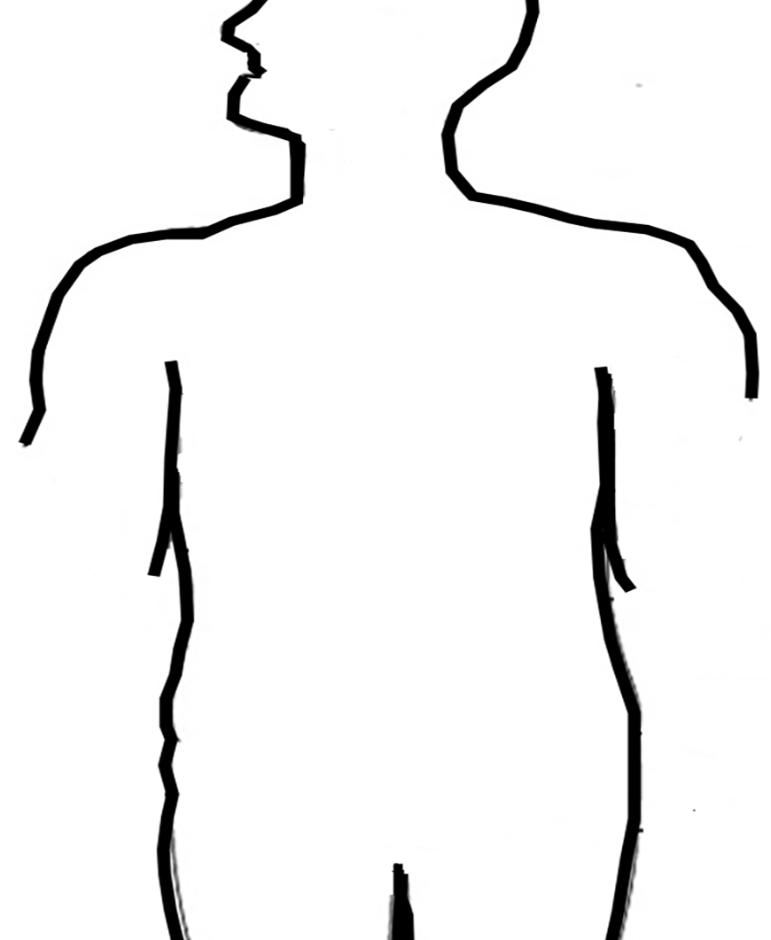 man outline