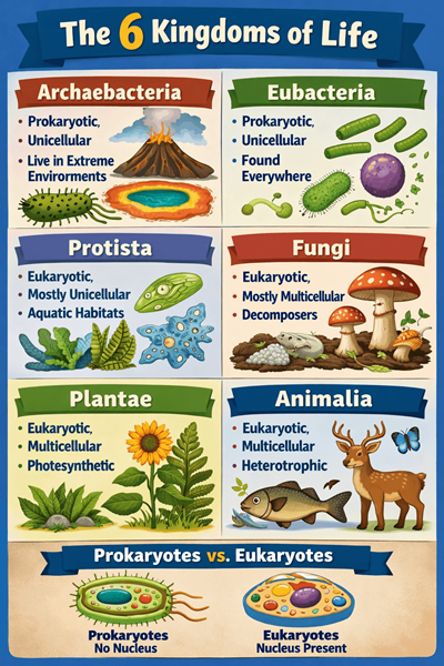 6 kingdoms with characteristics