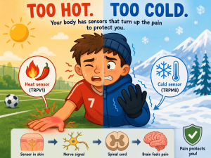 nervous system response to temperature