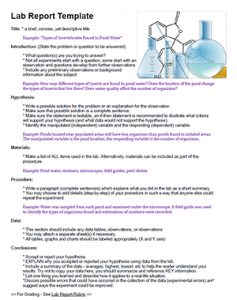 Biology Lab Template